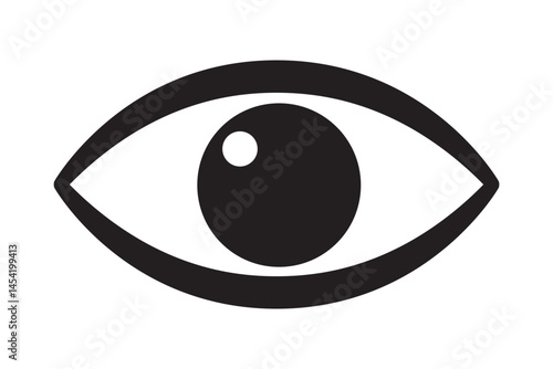 Eye icon, hyman eyeball icon.