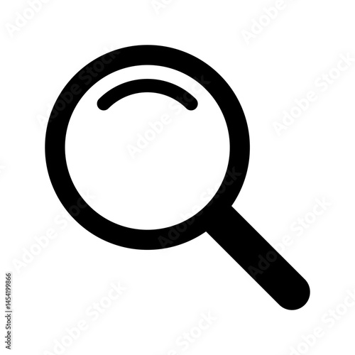 Magnifying glass icon, magnifier icon. Loupe icon. 
