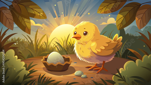 In the quiet morning light, the little chick chirps softly, sensing the world for the first time.
Its delicate feathers shimmer with warmth, a reflection of life raised naturally and with care.
Surrou