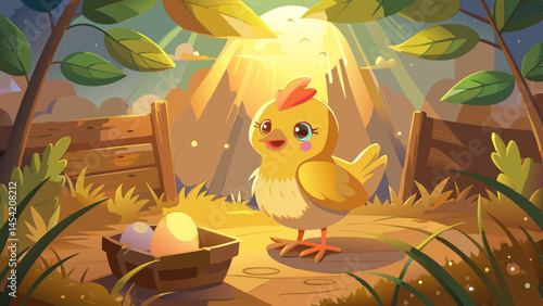 In the quiet morning light, the little chick chirps softly, sensing the world for the first time.
Its delicate feathers shimmer with warmth, a reflection of life raised naturally and with care.
Surrou