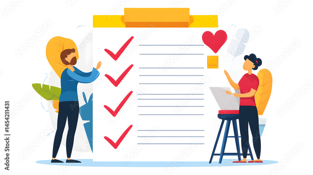 Illustration of a to-do checklist template on a white background. Illustration of a to-do checklist template on a white background.