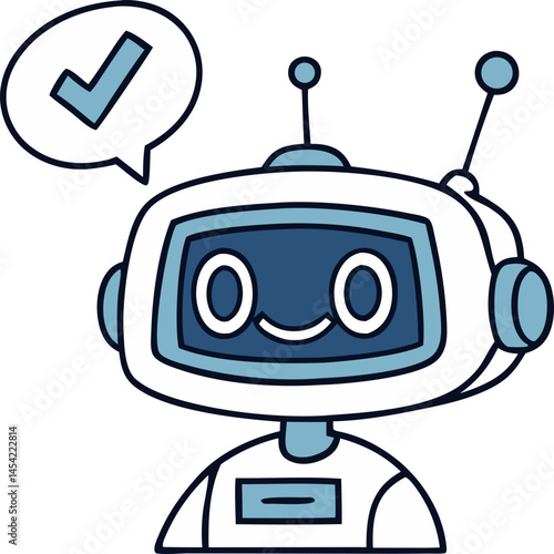chatbot character illustration