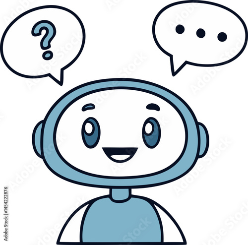chatbot character illustration