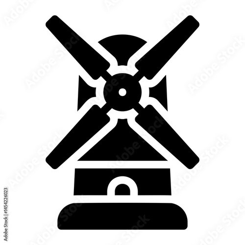 windmill glyph icon