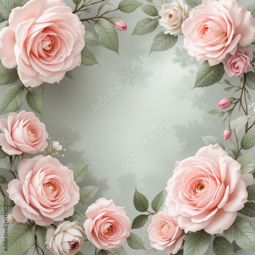 frame of roses