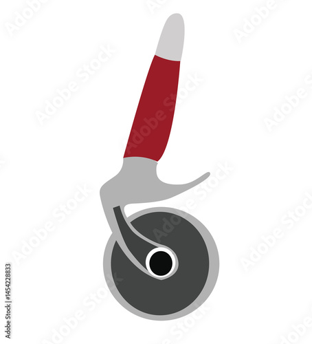 pizza cutter wheel-type with black ergonomic plastic handle .dough cutter