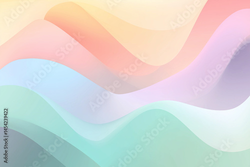A colorful wave with a rainbow background
