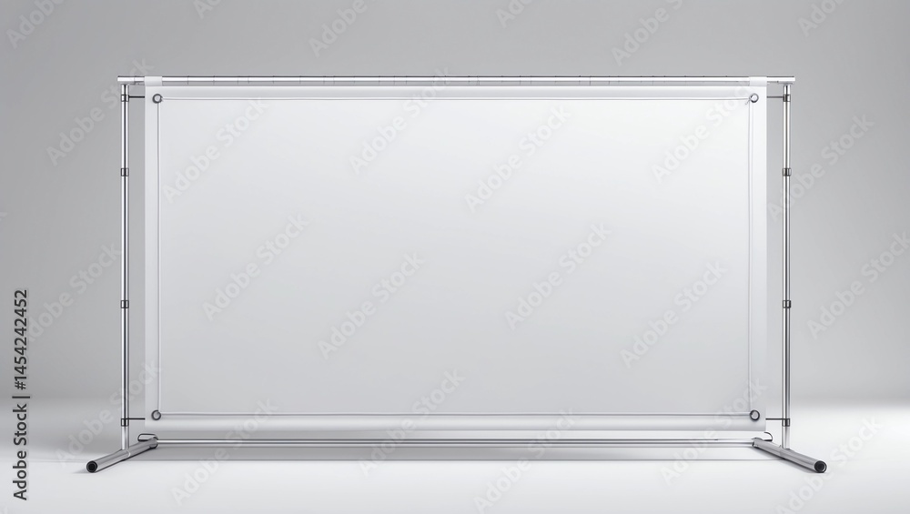 White blank advertising press wall with fabric banner vector template White blank advertising press wall with fabric banner vector template