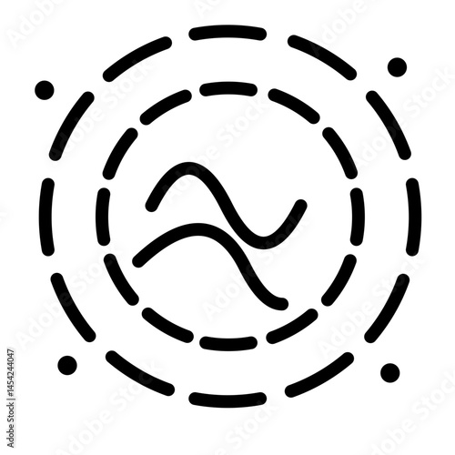 Space Portal Glyph icons
