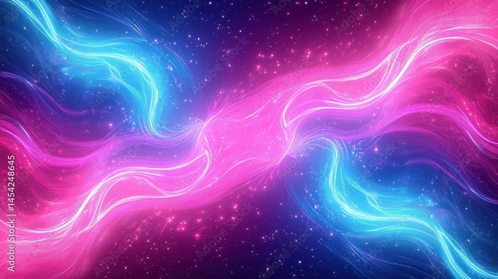 Abstract Neon Galaxy Background Abstract Neon Galaxy Background