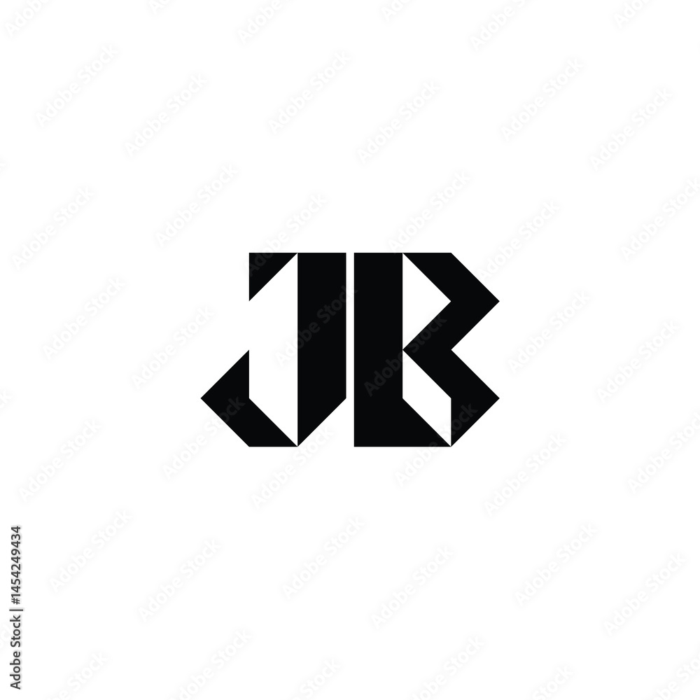 JB monogram logo design letter text name symbol monochrome logotype alphabet character simple logo JB monogram logo design letter text name symbol monochrome logotype alphabet character simple logo