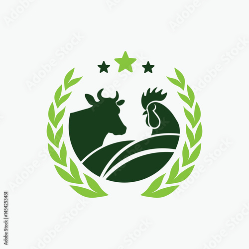 Agriculture and livestock Logo, Agro Farm Logo Symbol Vector Template