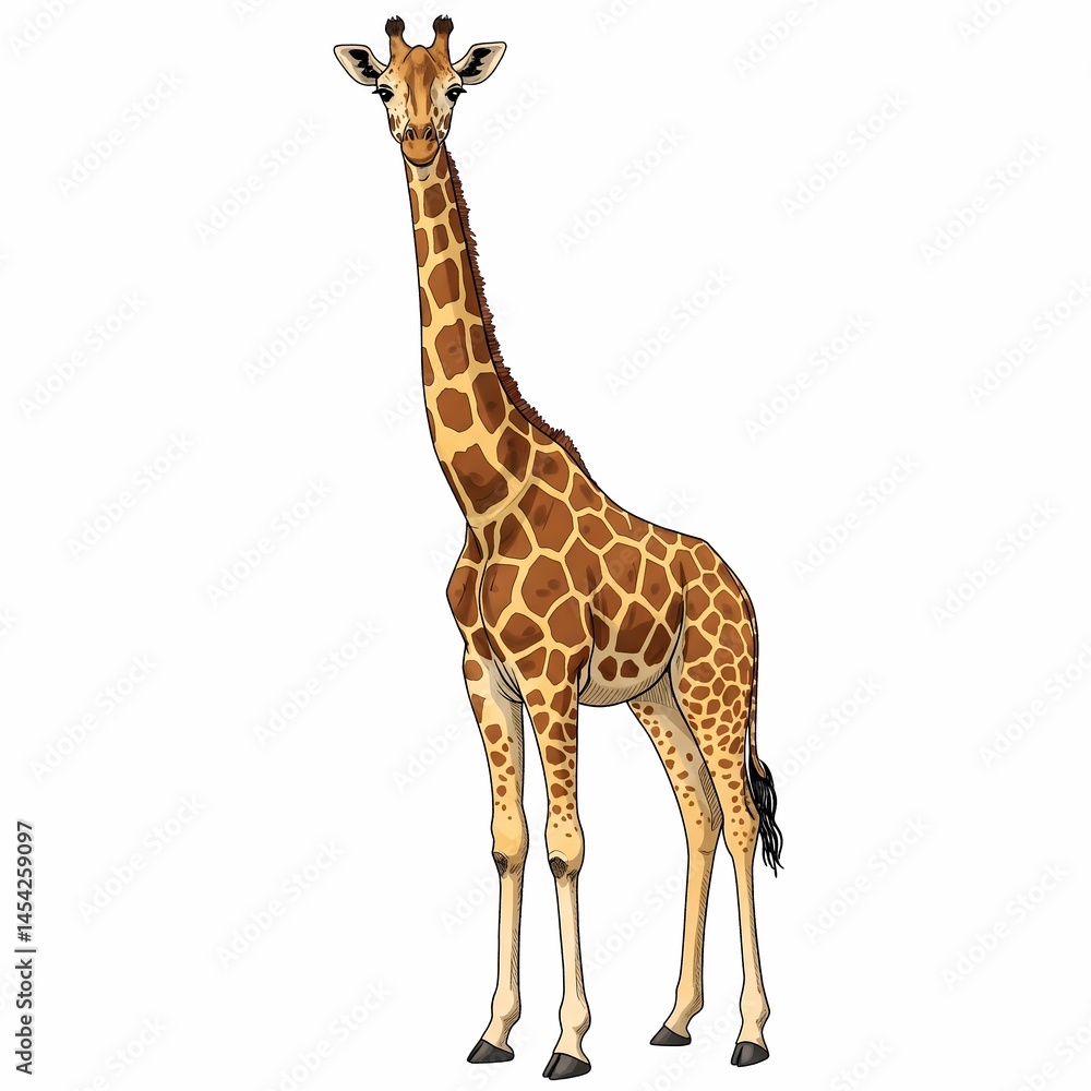Elegant giraffe illustration Elegant giraffe illustration