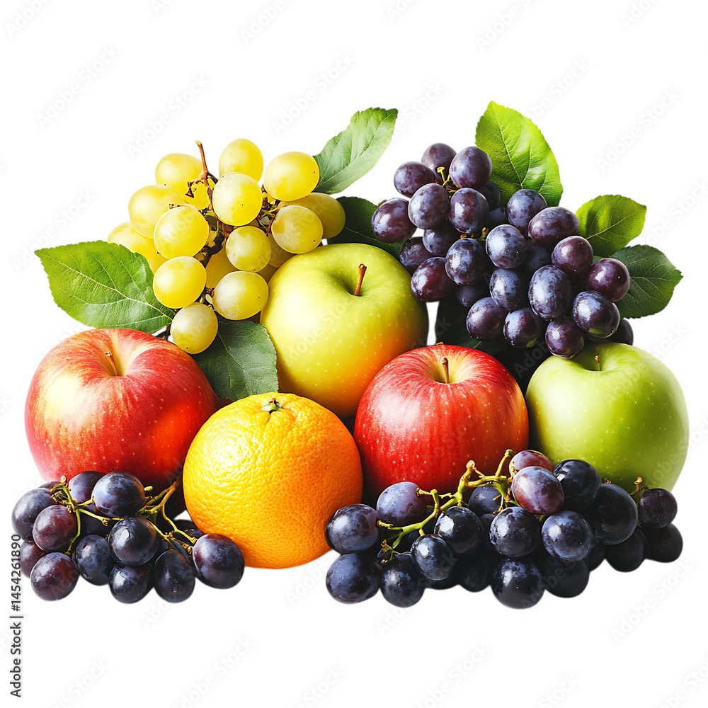 Modern Orchard Canvas Elegant Arrangement of Crisp A Isolated on Transparent Background Modern Orchard Canvas Elegant Arrangement of Crisp A Isolated on Transparent Background