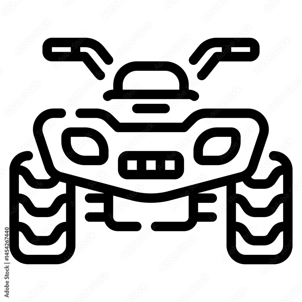 Fototapeta premium Icon Quad Bike Design