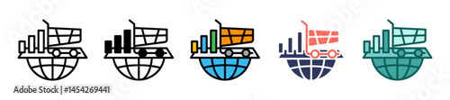 Market Trends multiple icon
