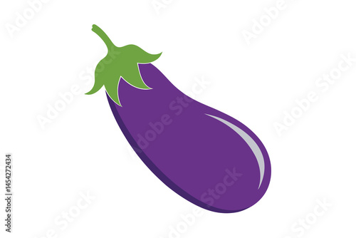 Eggplant vector illustration on white background