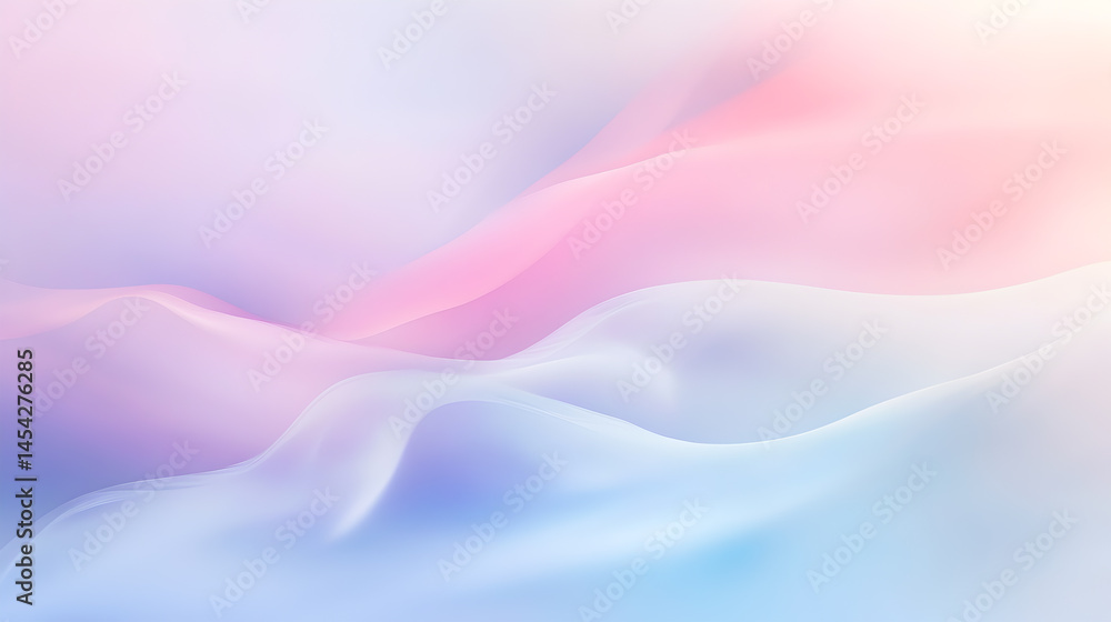 Fototapeta premium A light blue and pink background with a wave pattern