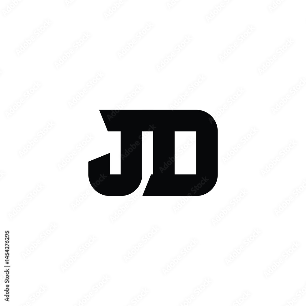 JD monogram logo design letter text name symbol monochrome logotype alphabet character simple logo JD monogram logo design letter text name symbol monochrome logotype alphabet character simple logo