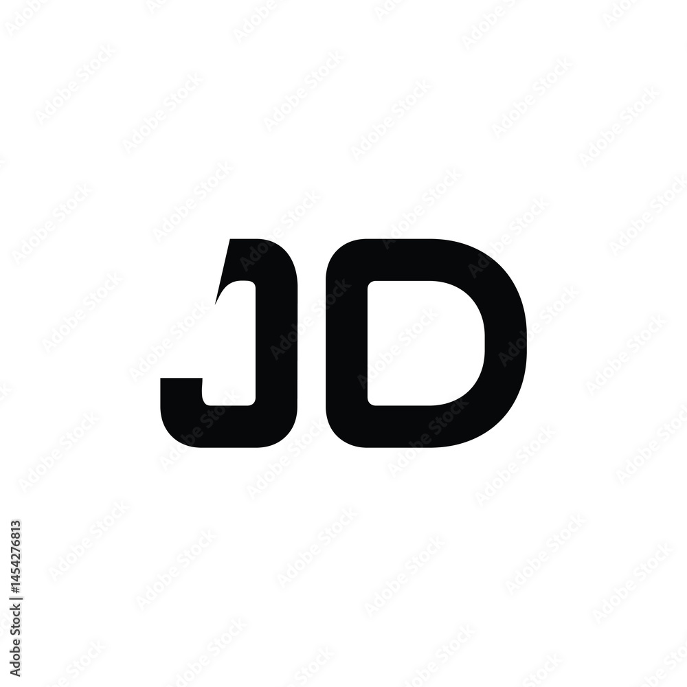 JD monogram logo design letter text name symbol monochrome logotype alphabet character simple logo JD monogram logo design letter text name symbol monochrome logotype alphabet character simple logo