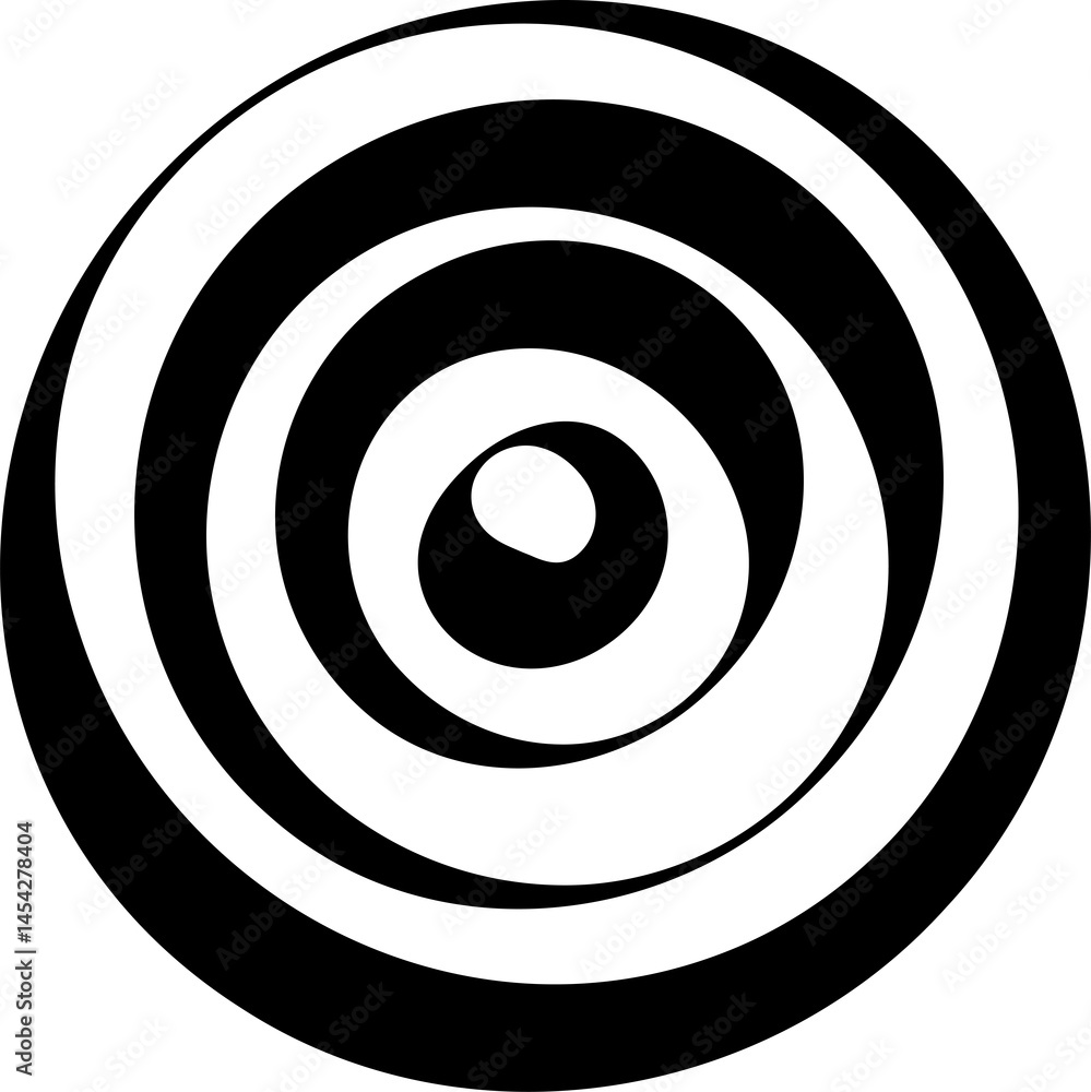 Concentric circles. Round line pattern Concentric circles. Round line pattern