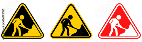 set Attention free wifi sign Symbols design template vector illustration