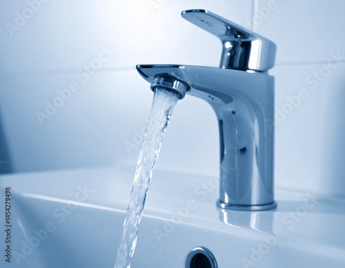 水道の蛇口から出る水