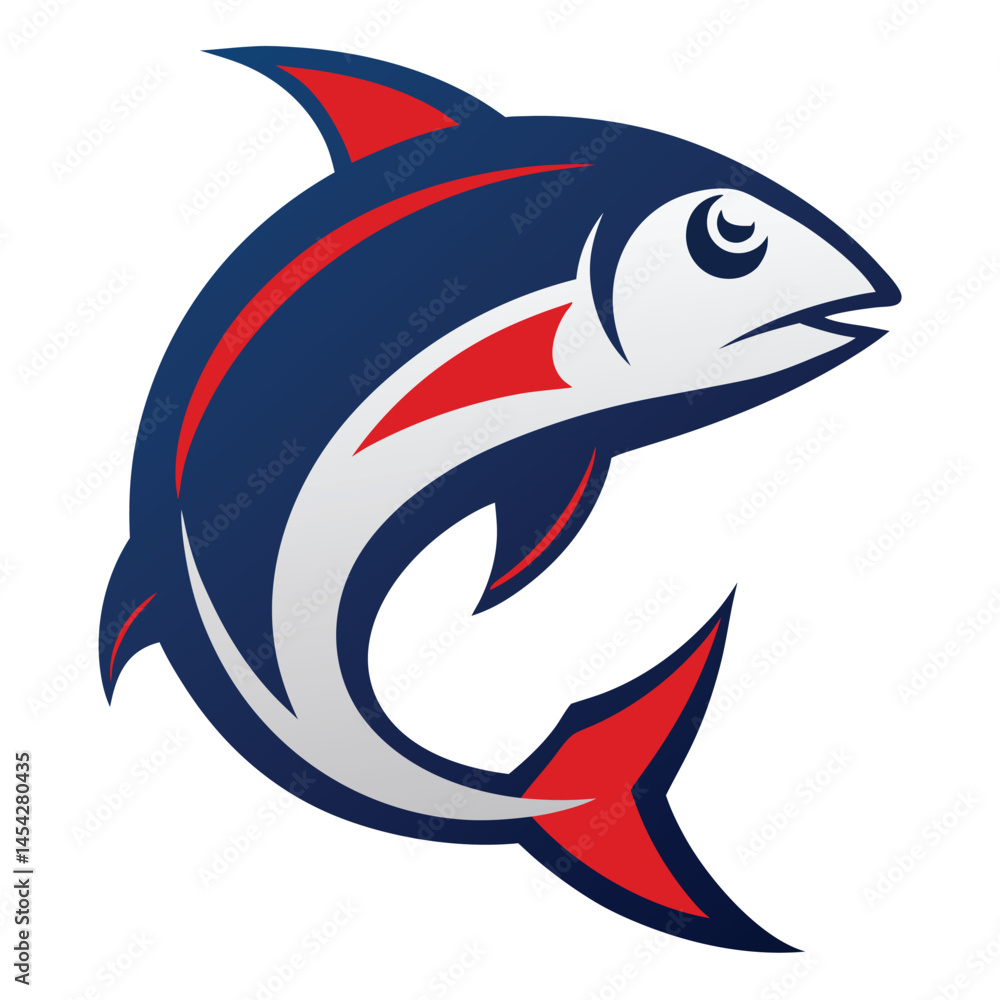 Obraz premium Fish logo design. 