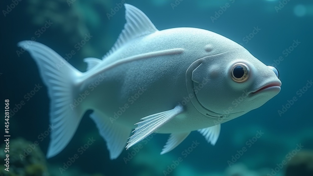 Naklejka premium Natural image of white fish