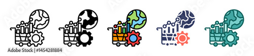 Market Trends multiple icon