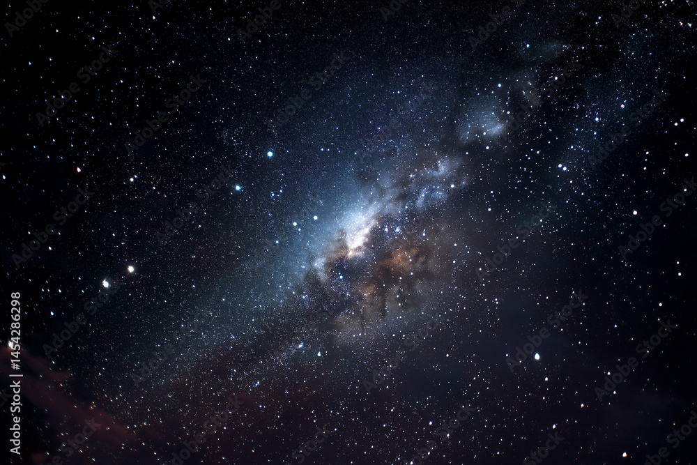 Fototapeta premium The starry cosmic sky and the Milky Way.