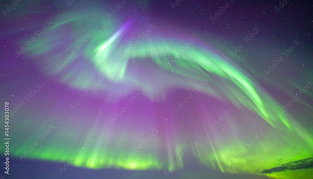 幻想的なオーロラ背景 幻想的なオーロラ背景