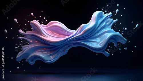 Wallpaper Mural Fluid Motion: Dynamic, abstract forms of vivid colors dance in a captivating display of movement and fluidity. Witness the dance of colors, a visual symphony of motion, elegance, and artistry. Torontodigital.ca