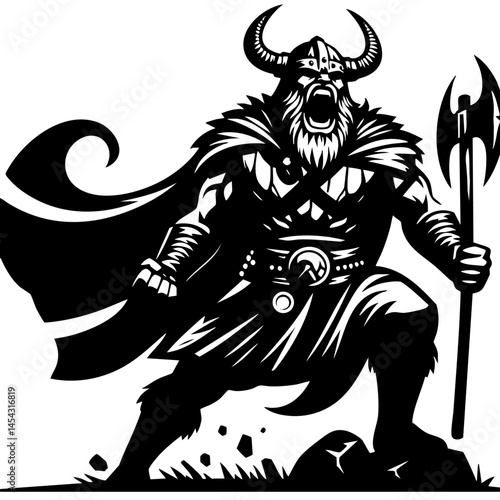 Ferocious Viking Warrior: Norse Mythology, Legend, and History