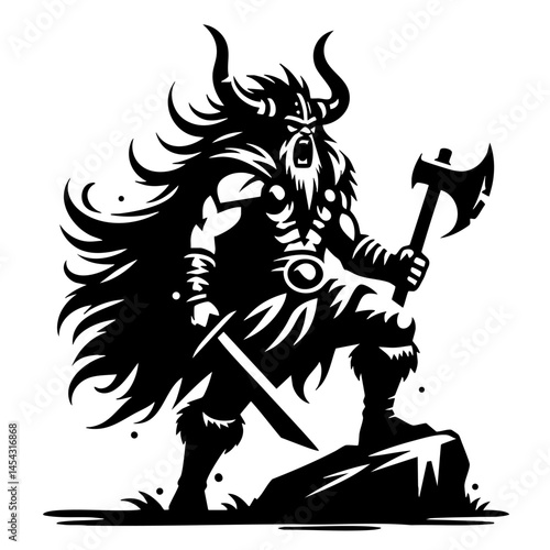 Fearsome Viking Warrior: Norse Mythology, Legend, and History