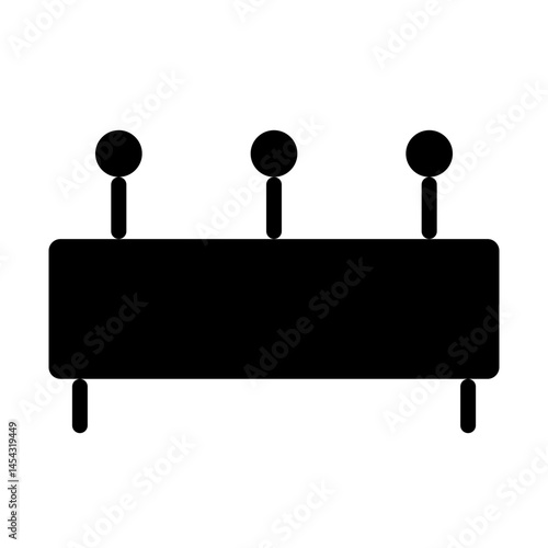 Photography Bench Area Glyph icons