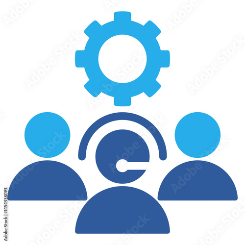 Support Team Blueprint Icon