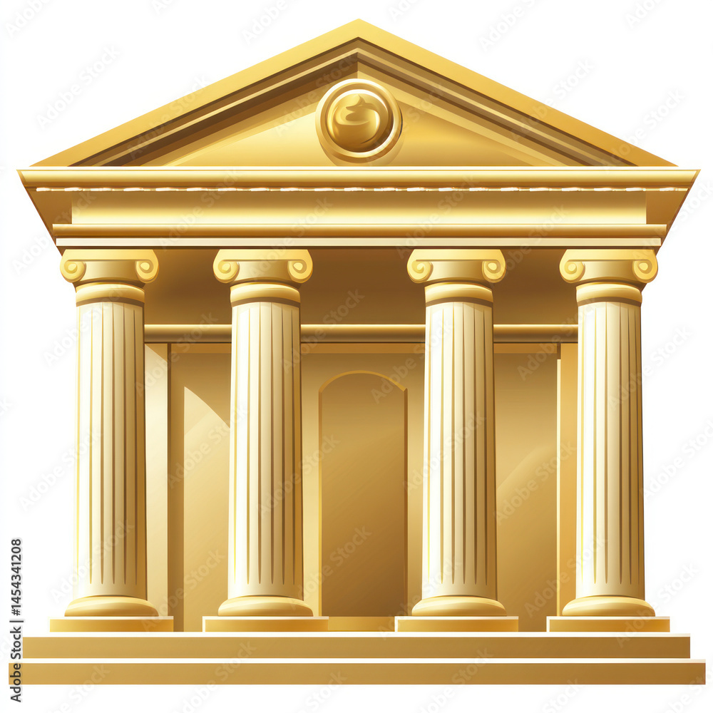 Obraz premium greek column vector illustration