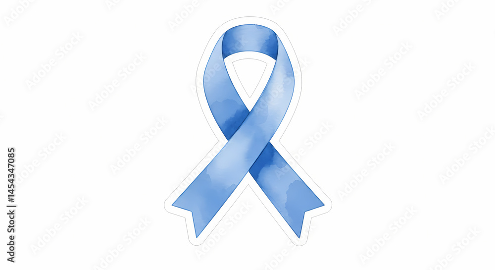 Light Blue Awareness Ribbon Symbol of Support and Hope Light Blue Awareness Ribbon Symbol of Support and Hope