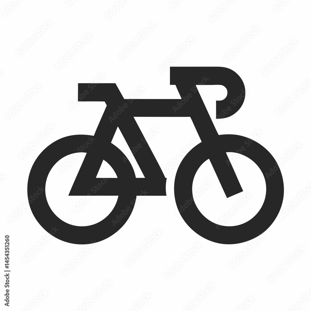 Minimalist Bicycle Icon Vector Design. Minimalist Bicycle Icon Vector Design.