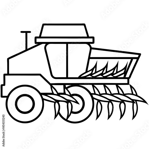 Minimal Harvester Vector on White