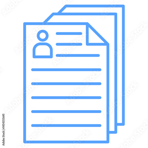 curriculum icon blue style