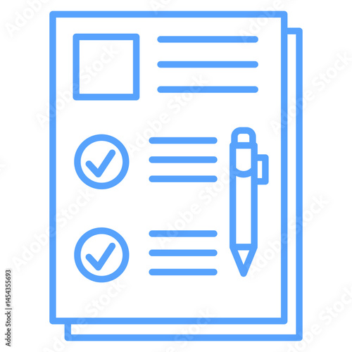 requirements icon blue style