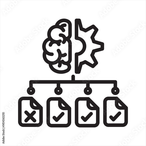 Precision & Recall simple line icon