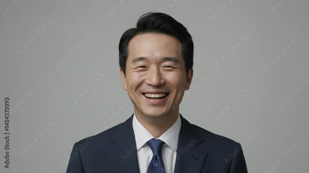 Portrait of a Joyful Asian Businessman Portrait of a Joyful Asian Businessman