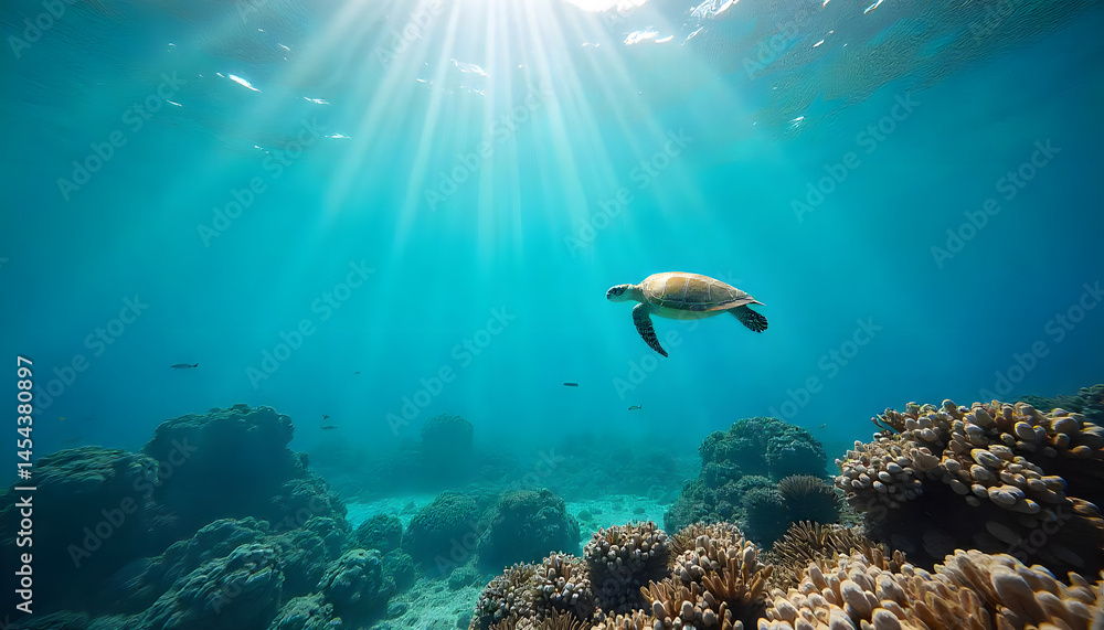 Fototapeta premium coral reef in the sea