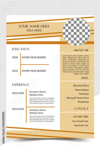 Clean and modern resume design