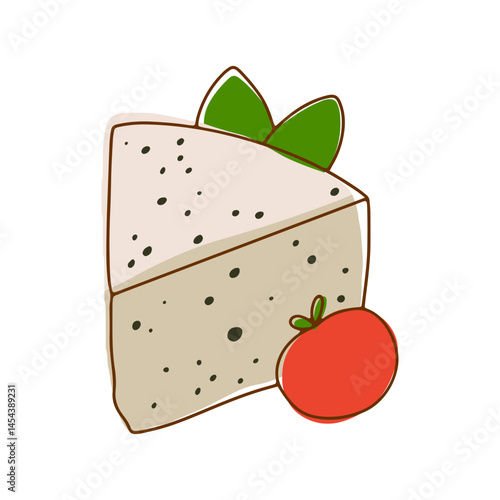 Roquefort Cheese Illustration
