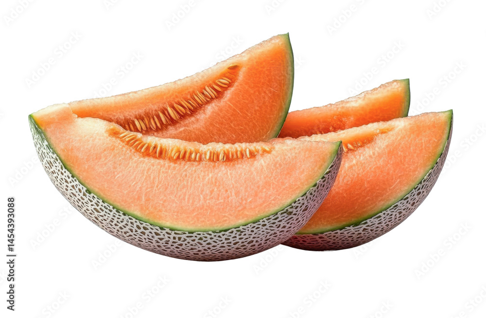 cantaloupe melon slices - juicy summer fruit cantaloupe melon slices - juicy summer fruit