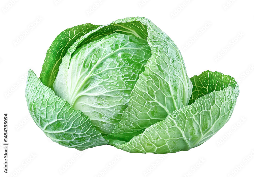 Fototapeta premium green cabbage vegetable - fresh and juicy
